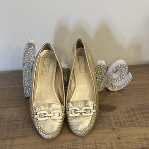 Coach Gold Women's Loafers